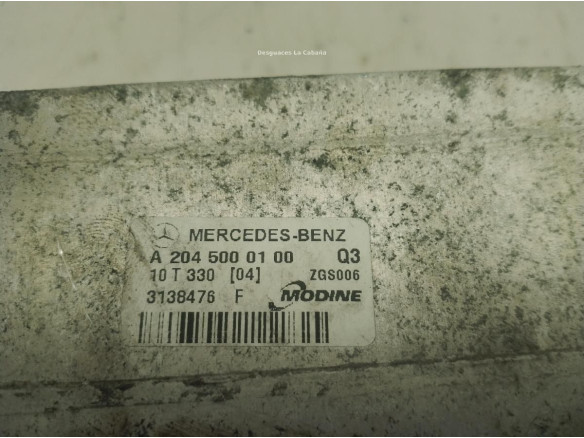 A2045000100 INTERCOOLER MERCEDES BENZ CLASE C (W204)|Desguaces La Cabaña