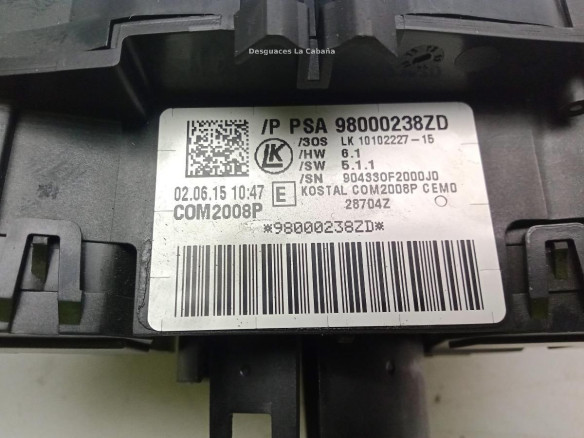 98000238ZD MANDO COMPLETO CITROEN C4 II (B7)|Desguaces La Cabaña