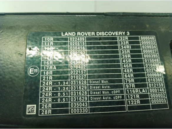 LR054853 FRENTE LAND ROVER DISCOVERY III (L319)|Desguaces La Cabaña