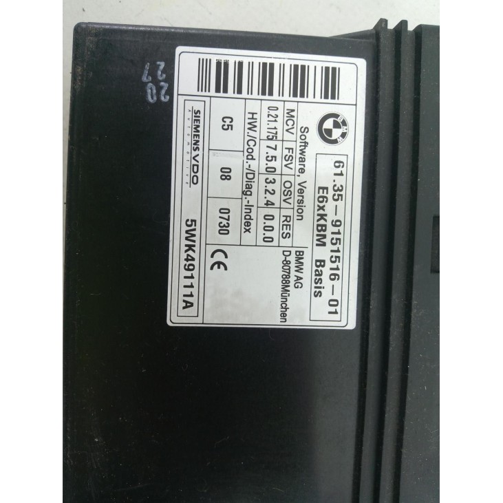 6135915151601 MODULO ELECTRONICO 5 BMW 5 (E60) |Desguaces La Cabaña