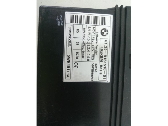 6135915151601 MODULO ELECTRONICO 5 BMW 5 (E60) |Desguaces La Cabaña