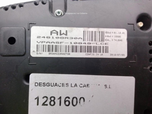 24810BR30A CUADRO INSTRUMENTOS NISSAN QASHQAI / QASHQAI +2 I (J10, JJ10)|Desguaces La Cabaña