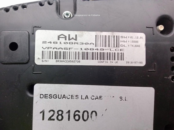 24810BR30A CUADRO INSTRUMENTOS NISSAN QASHQAI / QASHQAI +2 I (J10, JJ10)|Desguaces La Cabaña