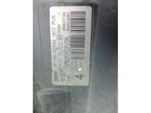 8115002540 FARO IZQUIERDO TOYOTA AURIS (_E18_)|Desguaces La Cabaña