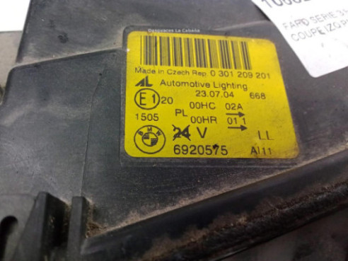 6920575 FARO IZQUIERDO BMW 3 Coupé (E46)|Desguaces La Cabaña