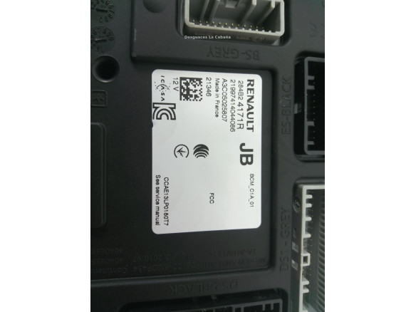 284B24171R CAJA FUSIBLES INTERIOR (BSI) NISSAN TOWNSTAR Furgoneta/monovolumen (XFK) |Desguaces La Cabaña