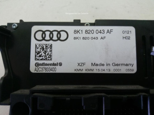 8K1820043AF MANDO CLIMA AUDI A4 Avant (8K5, B8) |Desguaces La Cabaña