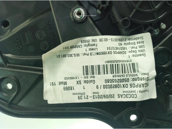0000071754421 ELEVALUNAS PUERTA LAT TRA DER ALFA ROMEO GIULIETTA (940_)|Desguaces La Cabaña