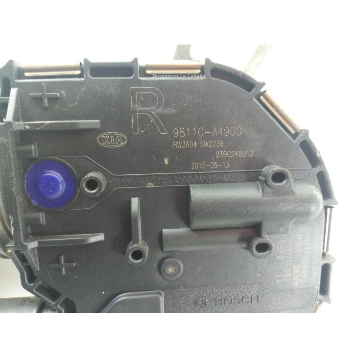 98110A4900 MOTOR LIMPIAPARABRISAS DEL DER KIA CARENS IV |Desguaces La Cabaña