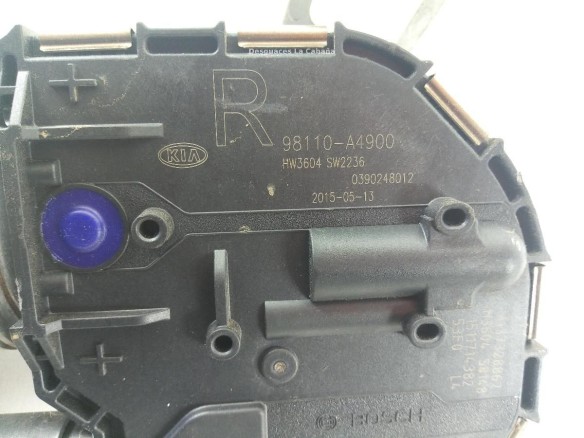 98110A4900 MOTOR LIMPIAPARABRISAS DEL DER KIA CARENS IV |Desguaces La Cabaña