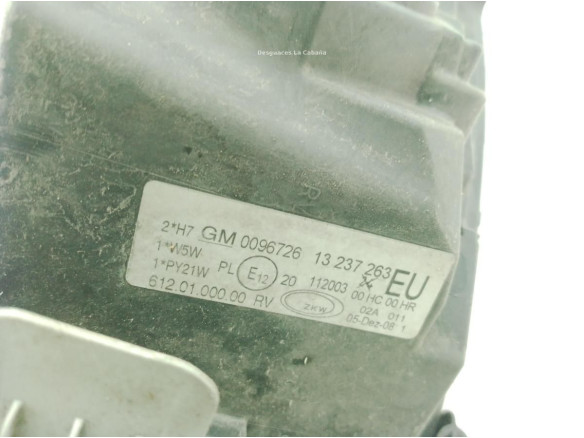 93185145 FARO IZQUIERDO OPEL CORSA C (X01)|Desguaces La Cabaña