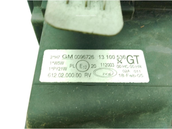 93185147 FARO DERECHO OPEL CORSA C (X01)|Desguaces La Cabaña