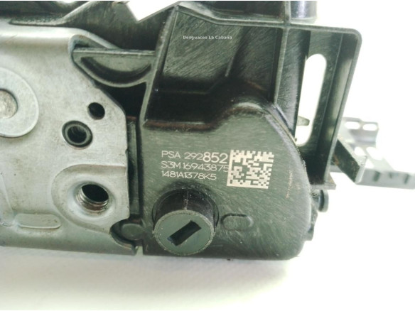 9844412880 CERRADURA PUERTA LAT TRA DER PEUGEOT 208 II (UB_, UP_, UW_)|Desguaces La Cabaña
