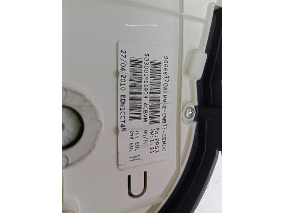 9666637080, CUADRO INSTRUMENTOS PEUGEOT 206+ (T3E)|Desguaces La Cabaña