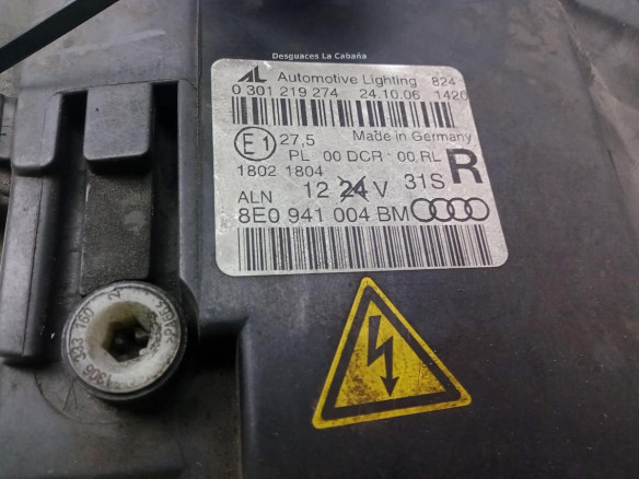 8E0941030BM FARO DERECHO AUDI A4 Avant (8ED, B7)|Desguaces La Cabaña
