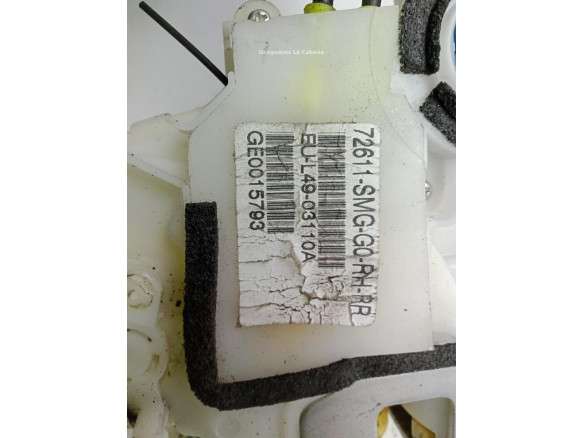 EUL4903110A CERRADURA PUERTA LAT TRA DER HONDA CIVIC VIII Hatchback (FN, FK)|Desguaces La Cabaña