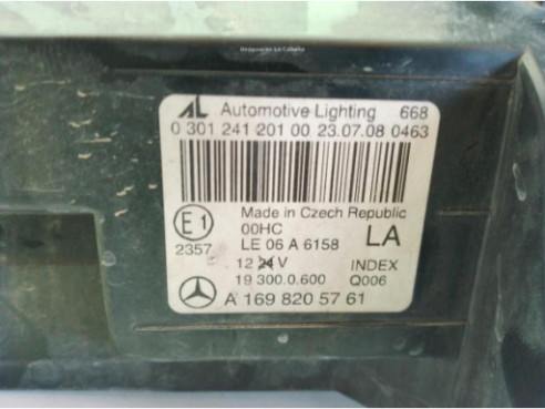 A1698200561 FARO IZQUIERDO MERCEDES BENZ CLASE A (W169)|Desguaces La Cabaña