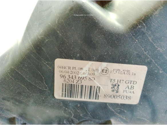 6204Z3 FARO IZQUIERDO PEUGEOT 307 (3A/C)|Desguaces La Cabaña