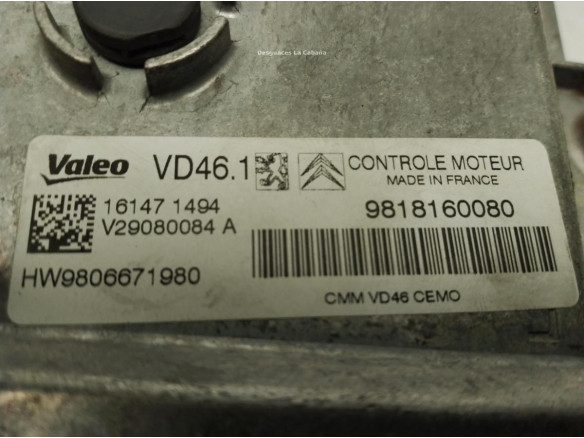 1616898380 CENTRALITA MOTOR CITROEN C4 CACTUS|Desguaces La Cabaña