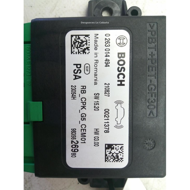 9835626980 MODULO ELECTRONICO 9 PEUGEOT 3008 SUV (M_) |Desguaces La Cabaña