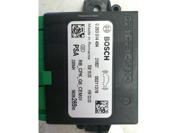 9835626980 MODULO ELECTRONICO 9 PEUGEOT 3008 SUV (M_) |Desguaces La Cabaña