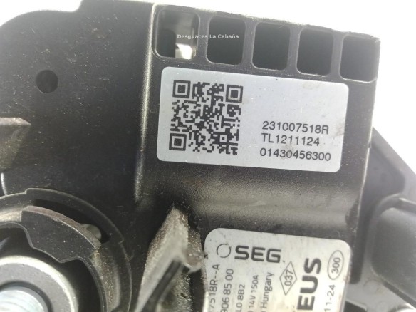 231007518R ALTERNADOR NISSAN TOWNSTAR Furgoneta/monovolumen (XFK) |Desguaces La Cabaña