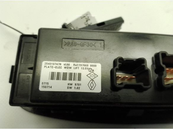 1576690000 MANDO ELEVALUNAS PUERTA LAT DEL IZQ RENAULT KADJAR (HA_, HL_)|Desguaces La Cabaña