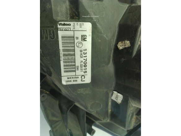 93192377 FARO IZQUIERDO OPEL VECTRA C GTS (Z02)|Desguaces La Cabaña