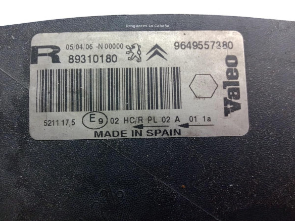 9649557380 FARO IZQUIERDO CITROEN XSARA PICASSO (N68)|Desguaces La Cabaña