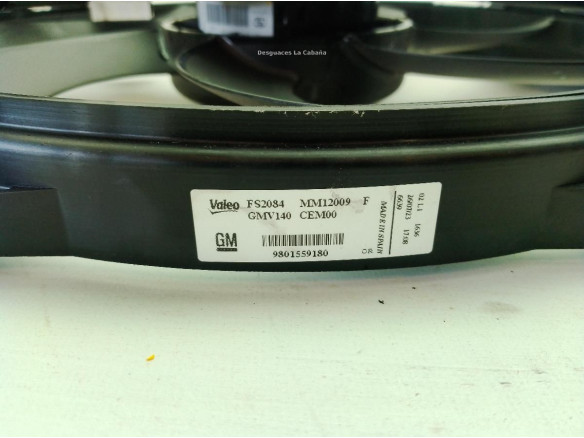 9801559180 ELECTROVENTILADOR OPEL CROSSLAND X (P17)|Desguaces La Cabaña