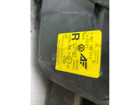 7M7941016K FARO DERECHO VW SHARAN (7M8, 7M9, 7M6)|Desguaces La Cabaña