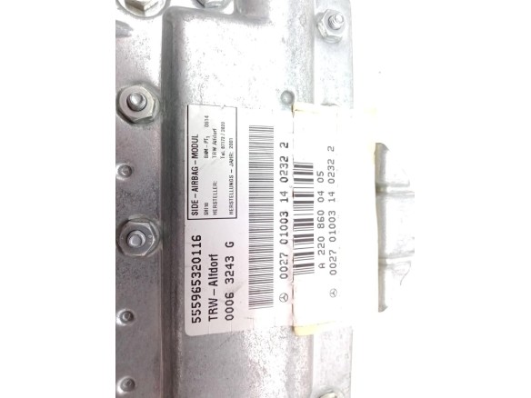 A2208600405 AIRBAG PUERTA LAT TRA DER MERCEDES BENZ CLASE S (W220) |Desguaces La Cabaña