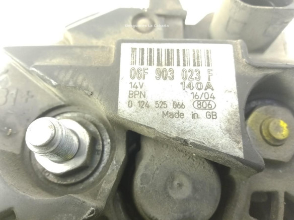 06F903023F ALTERNADOR VW GOLF V (1K1) |Desguaces La Cabaña