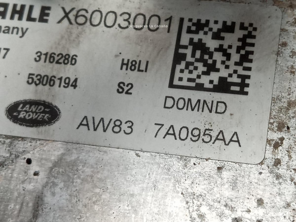 ENFRIADOR ACEITE CAJA JAGUAR XE (X760) |Desguaces La Cabaña