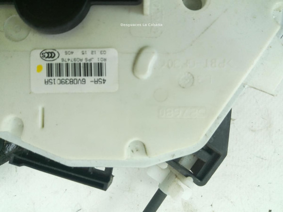 6V0839015A CERRADURA PUERTA LAT TRA IZQ SKODA FABIA III (NJ3) |Desguaces La Cabaña