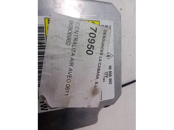 96430714, CENTRALITA AIRBAG CHEVROLET AVEO Fastback (T250, T255)|Desguaces La Cabaña