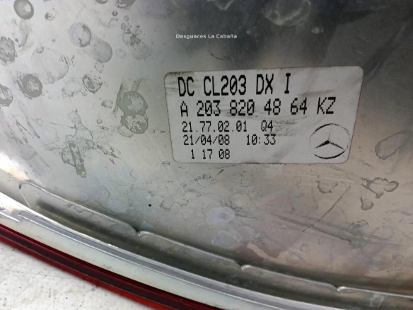 A2038204864KZ PILOTO TRA DER EXT MERCEDES BENZ CLASE CLC (CL203)|Desguaces La Cabaña