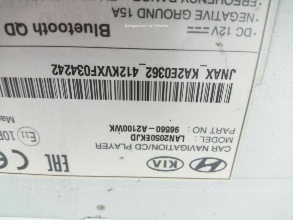 96560A2100WK PANTALLA MULTIMEDIA KIA CEE'D (JD)|Desguaces La Cabaña