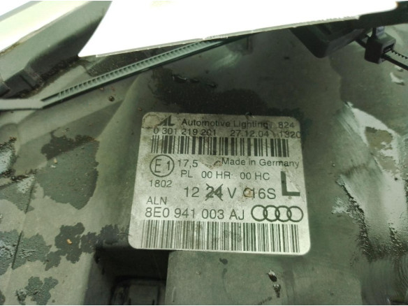8E0941003AJ FARO IZQUIERDO AUDI A4 (8EC, B7)|Desguaces La Cabaña