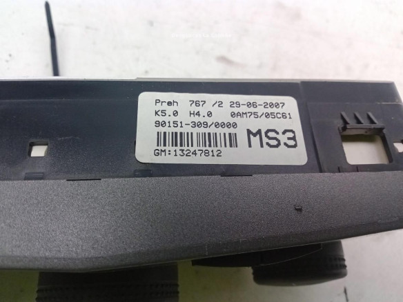13247812, MANDO CLIMA OPEL ZAFIRA B (A05)|Desguaces La Cabaña