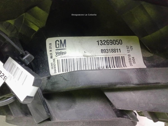 13269050 PILOTO TRA IZQ EXT OPEL CORSA D (S07)|Desguaces La Cabaña