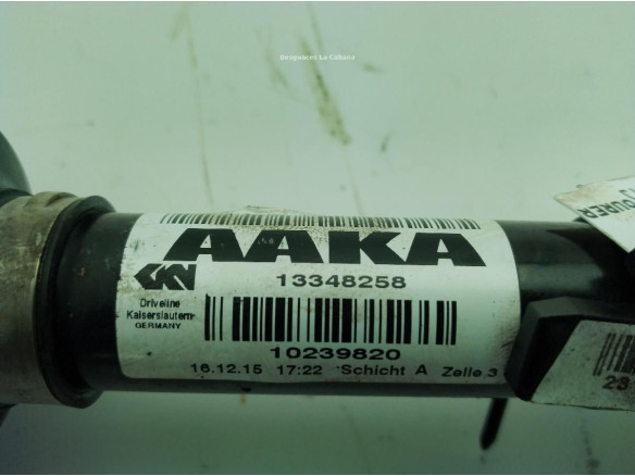 13348258 PALIER DEL IZQ OPEL ZAFIRA TOURER C (P12)|Desguaces La Cabaña