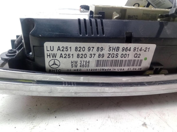 A2518703490 MANDO CLIMA MERCEDES BENZ CLASE GL (X164)|Desguaces La Cabaña
