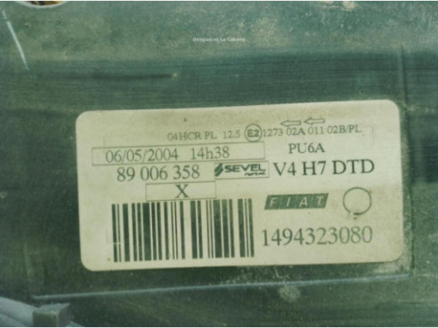 0006001071655 FARO DERECHO FIAT ULYSSE (179_)|Desguaces La Cabaña