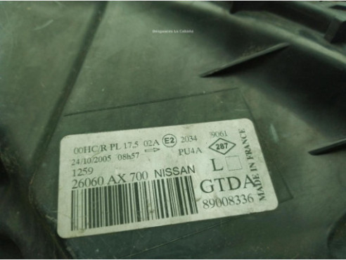 89008336 FARO IZQUIERDO NISSAN MICRA III (K12)|Desguaces La Cabaña