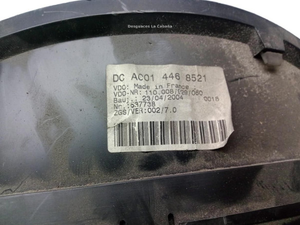 A0014468521 CUADRO INSTRUMENTOS MERCEDES BENZ SPRINTER 3-t Furgón (903)|Desguaces La Cabaña