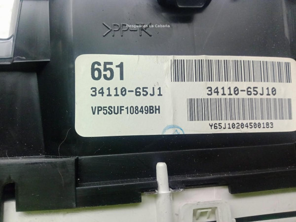 3411065J1 CUADRO INSTRUMENTOS SUZUKI GRAND VITARA II (JT, TE, TD)|Desguaces La Cabaña