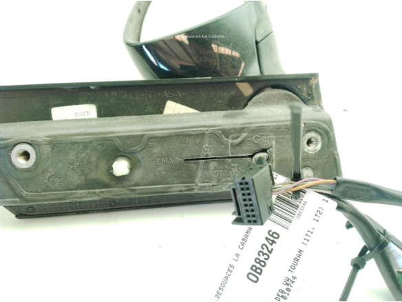 010744 ESPEJO DER VW TOURAN (1T1, 1T2)|Desguaces La Cabaña