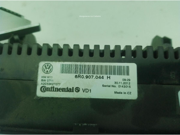 6R0907044Q WZU MANDO CLIMA VW POLO (6R1, 6C1)|Desguaces La Cabaña