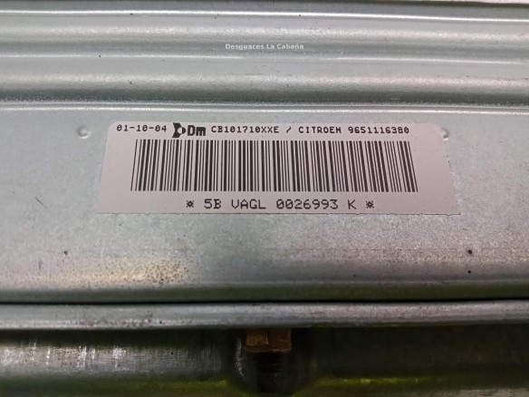 9651116380 AIRBAG DER CITROEN C5 II (RC_)|Desguaces La Cabaña